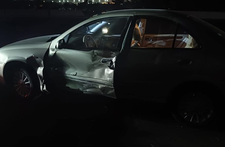 نجاة بسمة وهبة من حادث مروع على طريق 26 يوليو