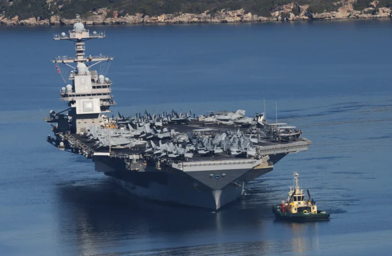 USS Gerald R. Ford تغادر المتوسط في خطوة تقلّص الوجود العسكري الأميركي بالشرق الأوسط